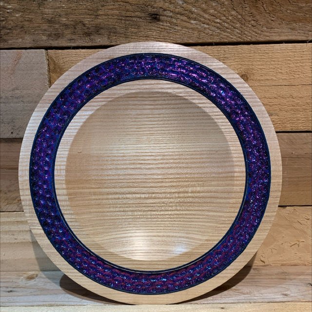 Ash Colour Changing Banded Platter 
