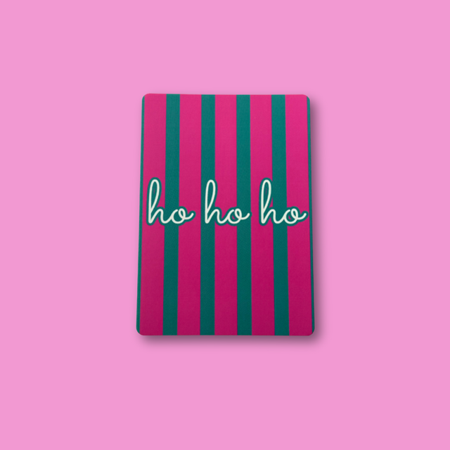 Kerstkaart Ho Ho Ho
