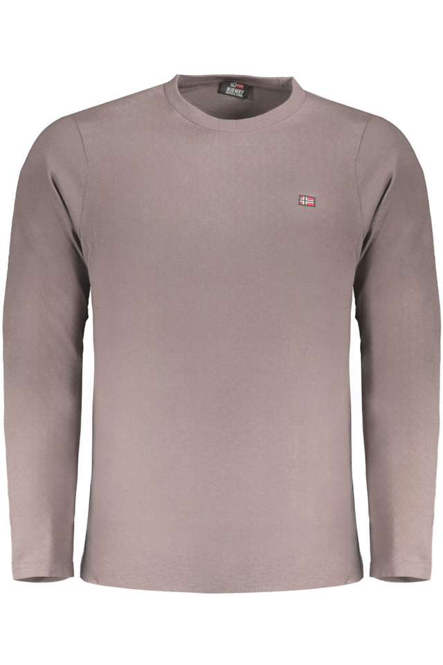 NORWAY 1963 T-SHIRT MANICHE LUNGHE UOMO MARRONE