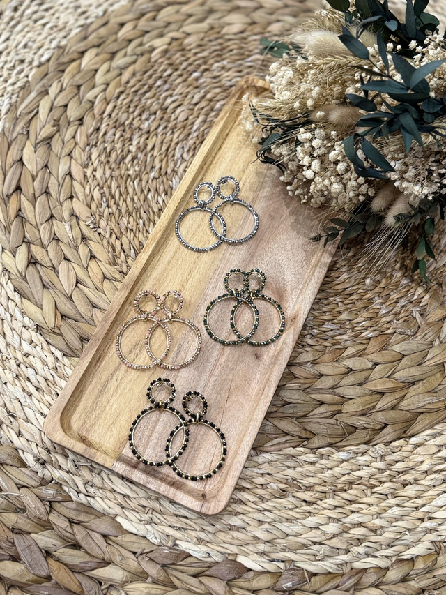 Boucles d'Oreilles Créoles acier inoxydable - modèle au choix