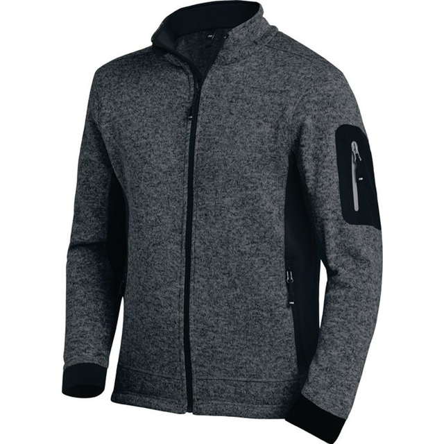 Christoph Strick-Fleece-Jacke-anthrazit-schwarz 1220 