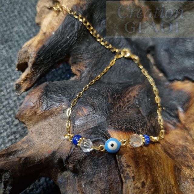 Cristal de Roche et lapi-lazuli