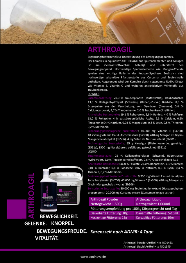 Equinova Arthroagil Powder 1,5 kg
