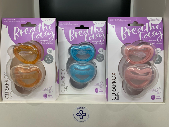 CURAPROX baby sucette Gr0 bleu cl emb double 2 pce