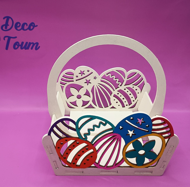 Panier de chasse aux oeufs de Pâques