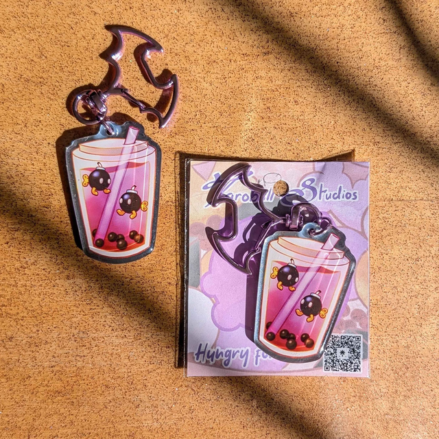 Bob-omb Boba Keychain