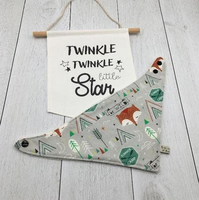 Bavoir bandana - Renard