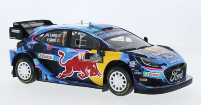 Ford Puma Rally1 #7 "Red Bull" Rallye Schweden, P-L.Loubet/N.Gilsoul, 2023 Ivo 1:18