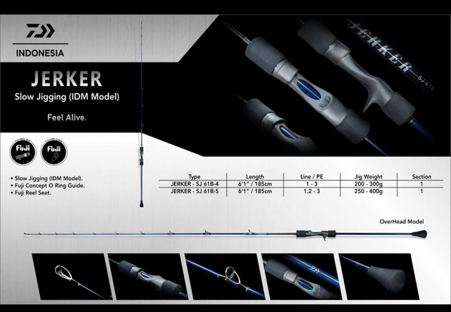 Canne Daiwa Jerker Slow Jig Casting 1m85 B4/B5