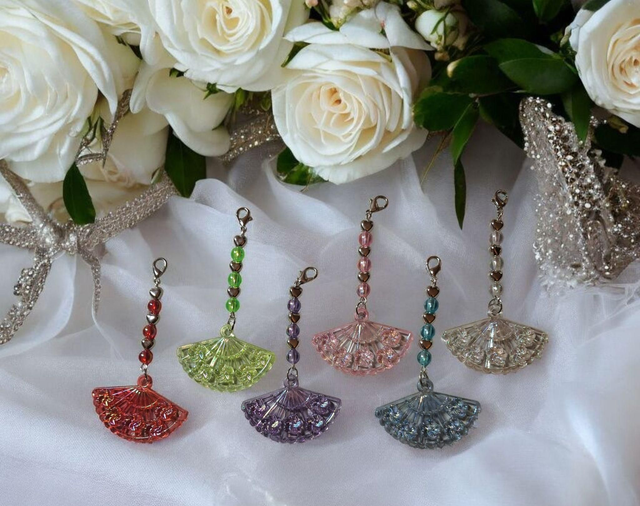 Bijoux de Fermeture Éclair Éventails Colorés