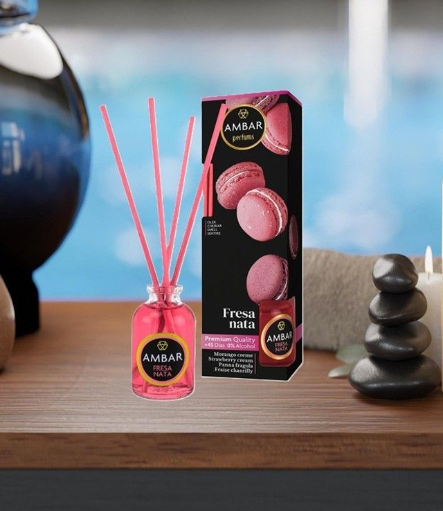 Mikado Ambar " Fraise et crème "