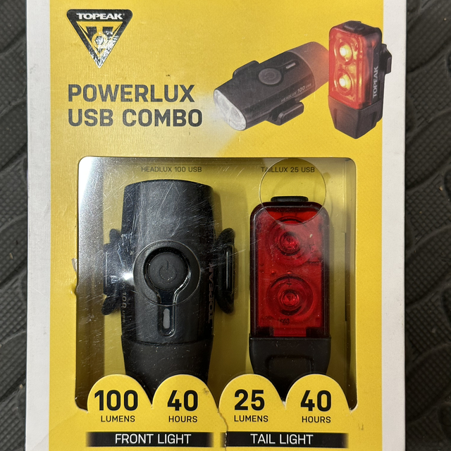 Topeak Powerlux usb combo light set 