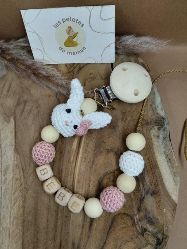 Attache tétine personnalisée 