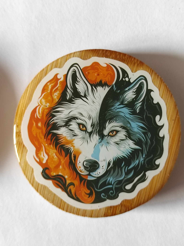 Décapsuleur Loup magnétique frigo