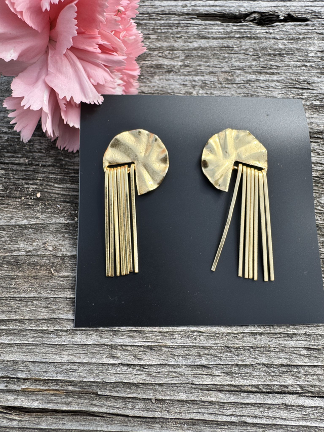 Folded wave earrings 