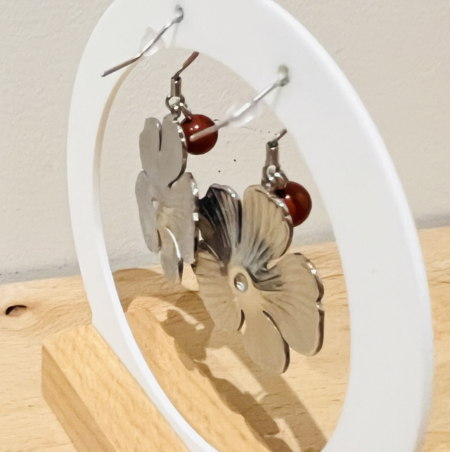 Fleurs Jaspe rouge–pièce unique