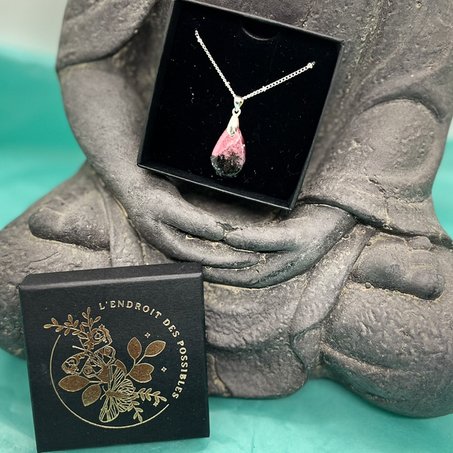 Collier - Rhodonite - argent 925