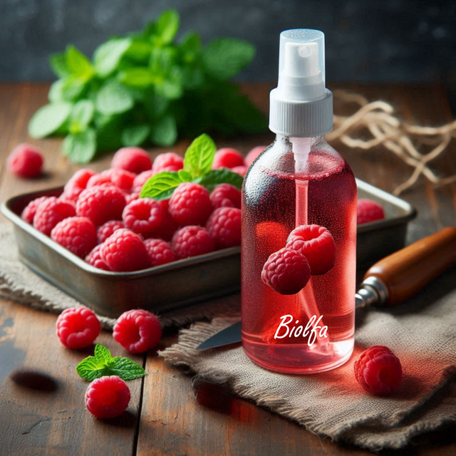 Vinaigre de Framboise (sans sulfites) - Flacon spray de 50 mL