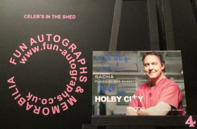 Bob Barrett (Sacha) Authentic Autographed Holby City 6x4 Cast Card (4)