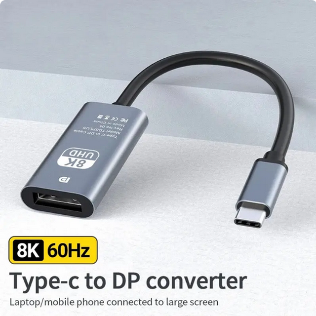 Adaptador USB C a DisplayPort 4K 60FPS