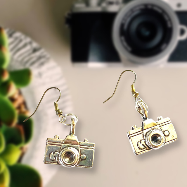 Camera Earrings 