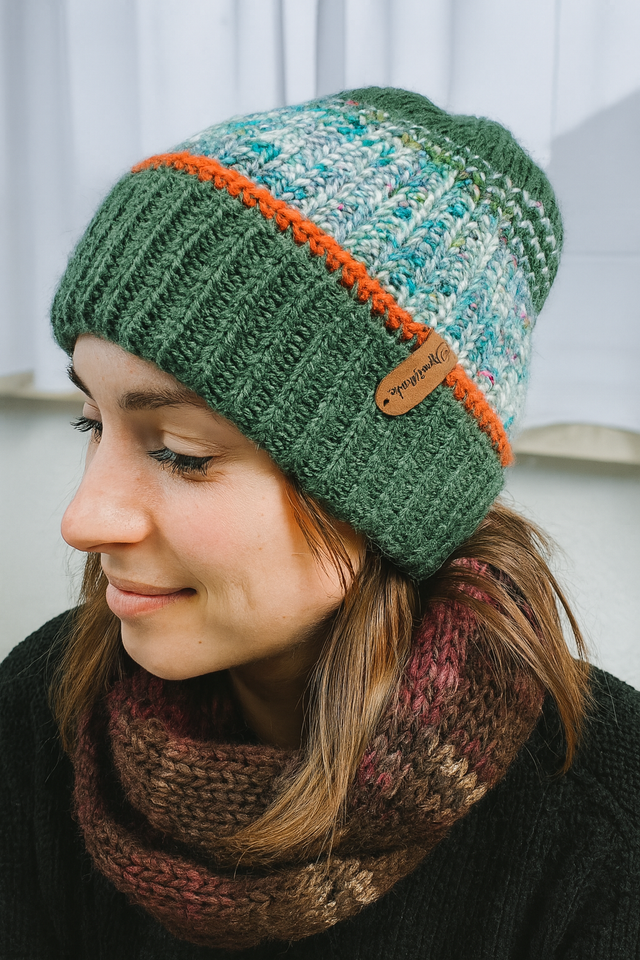 Strickmütze waldgrün