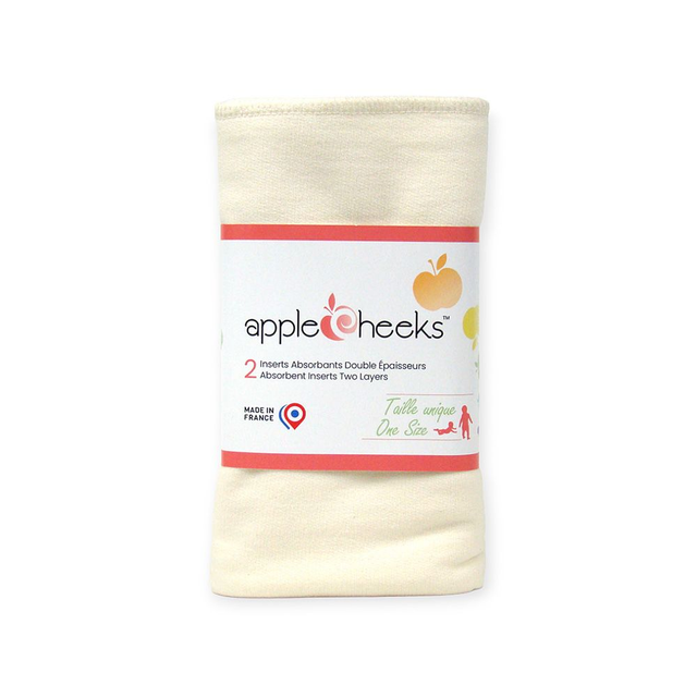 Applecheeks 2 inserts en bambou et coton