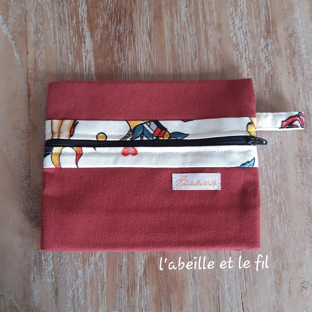 Pochette À Soufflet Rouge