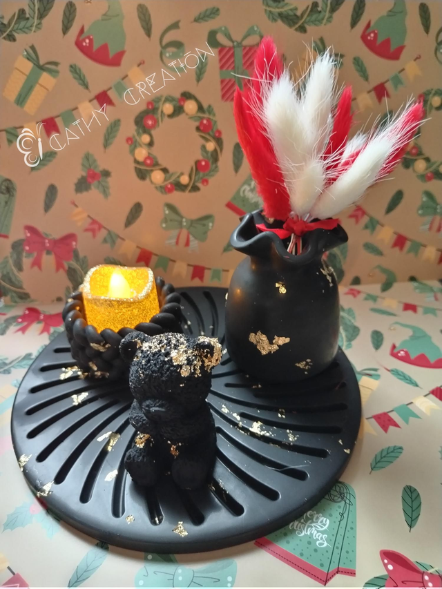 Ensemble en résine minérale 17 cm