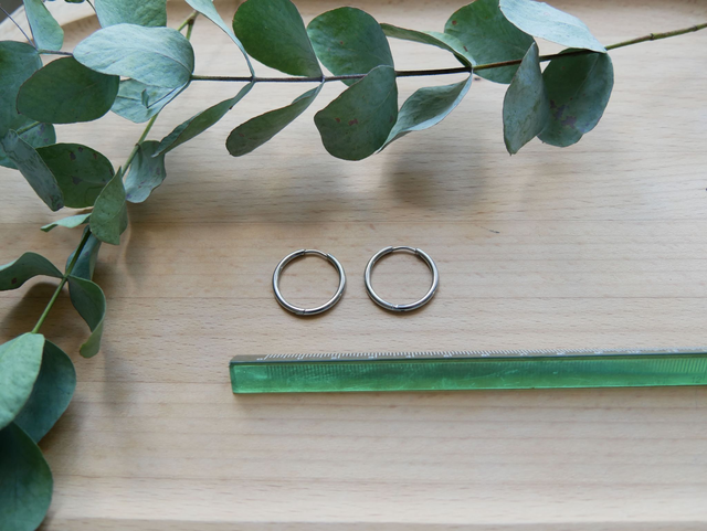 Créoles argentées 22mm