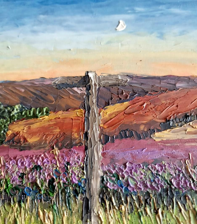 Cleveland way signpost on Battersby Moor.