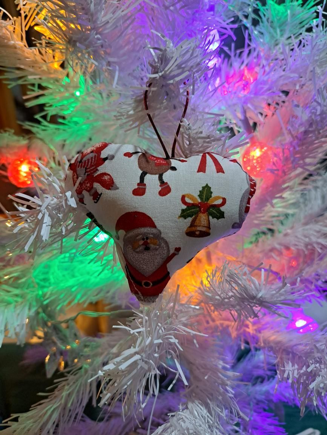 Déco  de sapin cœur 