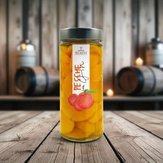 Pesche con gin - Dispensa Rubini - 580g