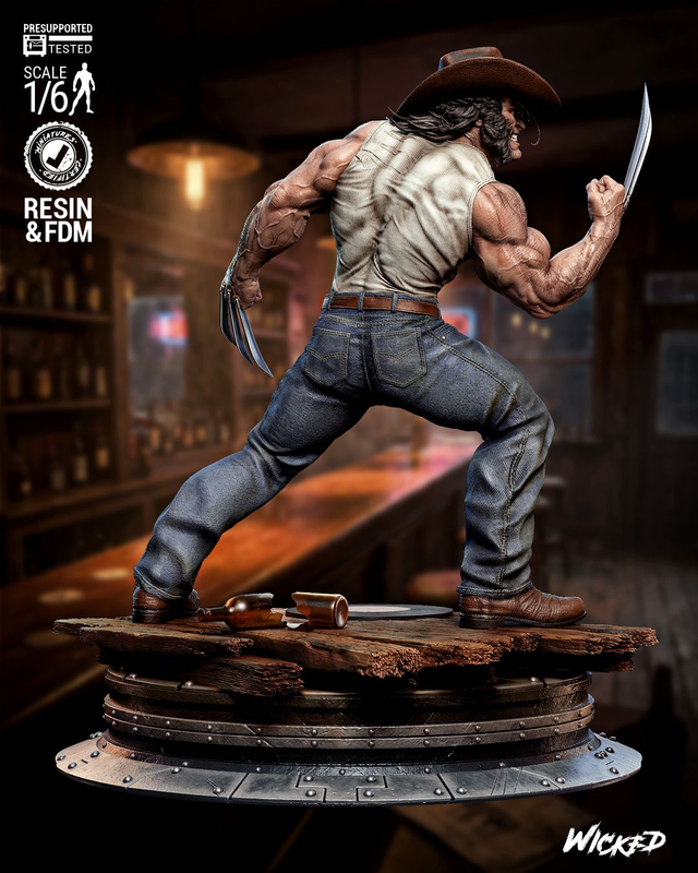 STATUE LOGAN WOLVERINE série X-men comics