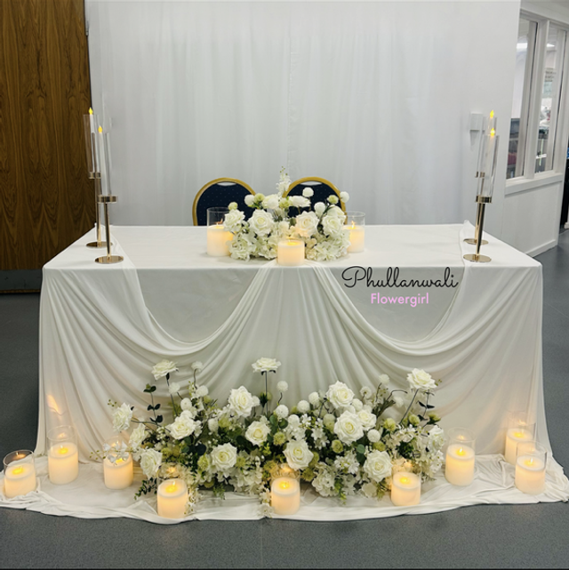 Bespoke Head Table Set Up