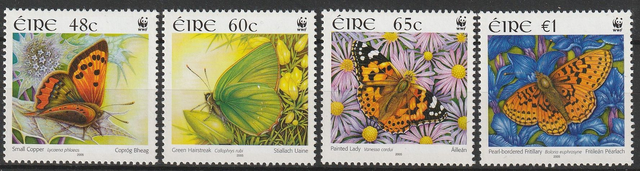 Ireland  2005  WWF  Butterflies  set  MNH