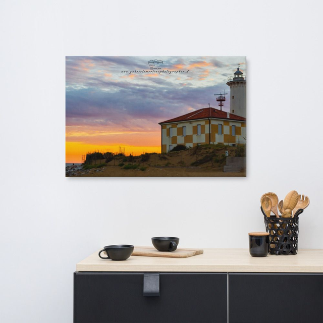  Canvas sunset lighthouse 
