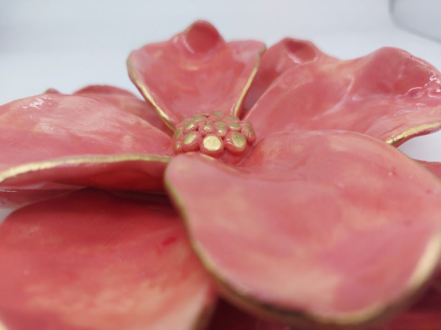 Ceramic Flower Wall Hanger