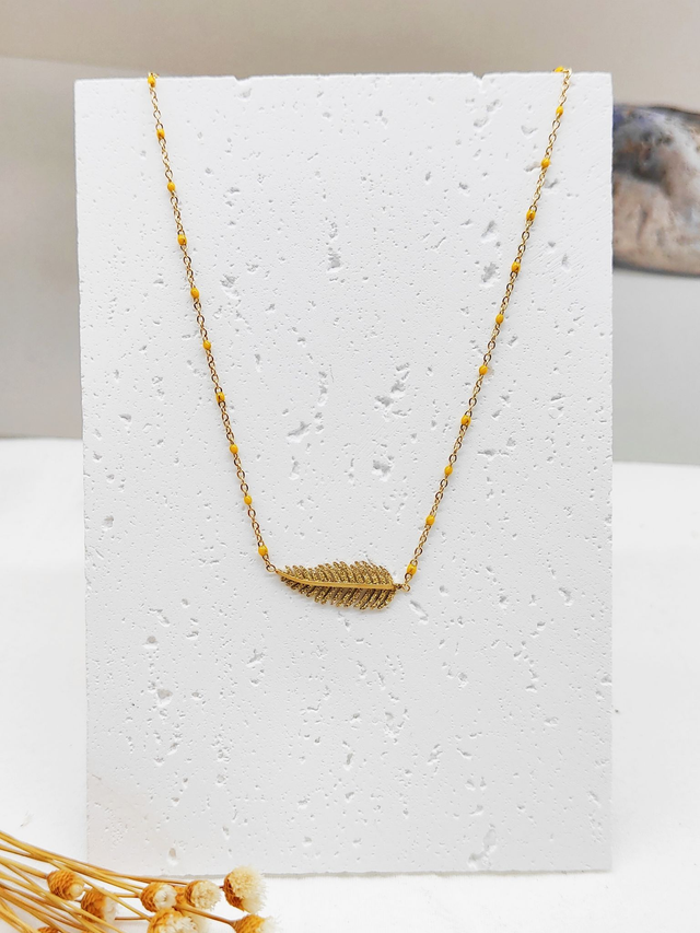 Collier plume inspi "GIGI"