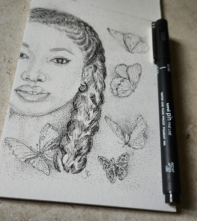 Island Butterfly Girl - SOLD