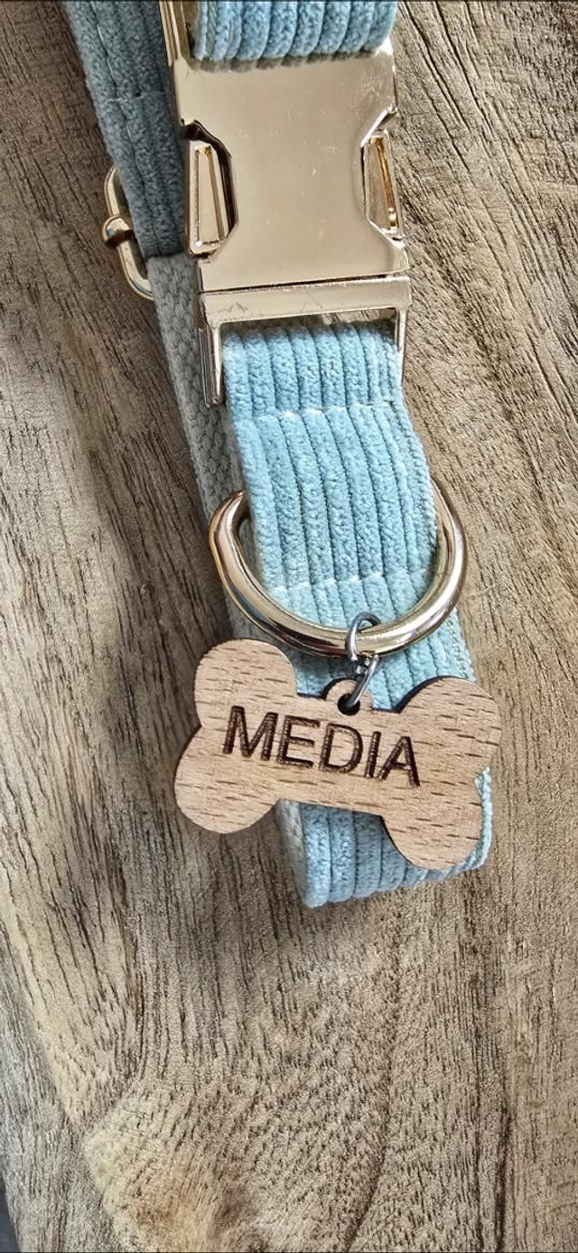 Collar Tag Wooden Bone
