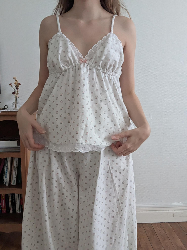 Pyjama pantalon - roses - M/L