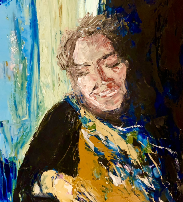 ART OIL ON PAPER “Mon’Ame”