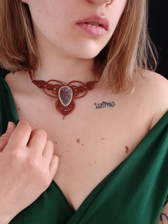 Flamme Volcanique – Agate crazy lace & Jaspe rouge