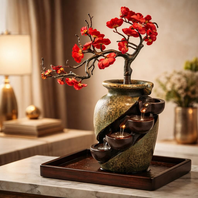 "Érable Japonnais" - Fontaine en résine 41 cm