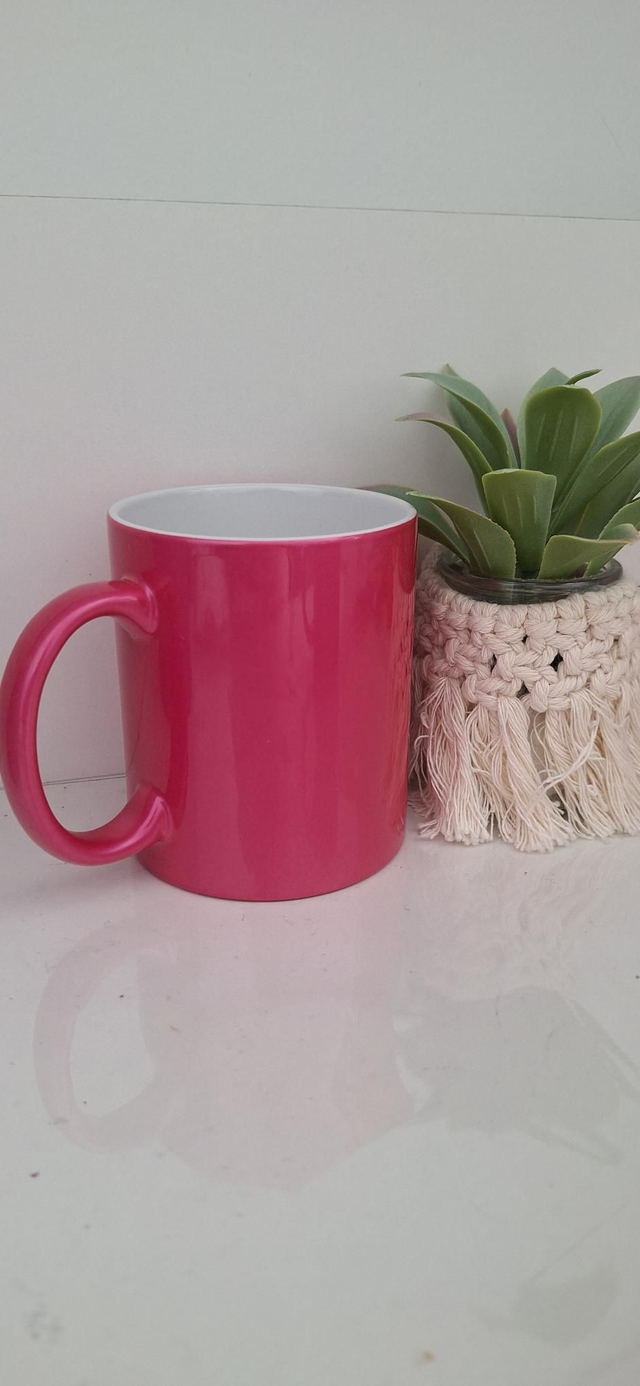 Tasse rose nacré &quot;SUBLIMATION&quot;