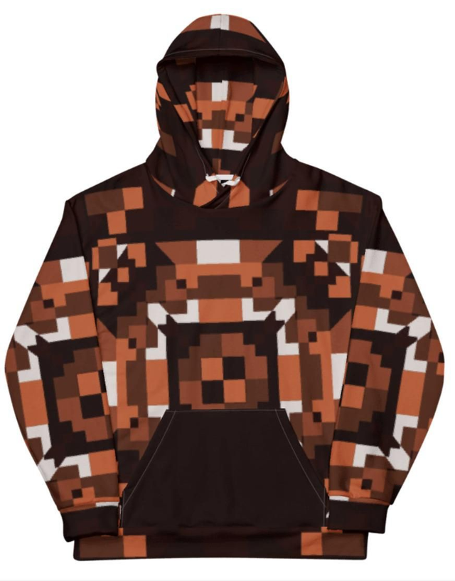 Pull à capuche marron