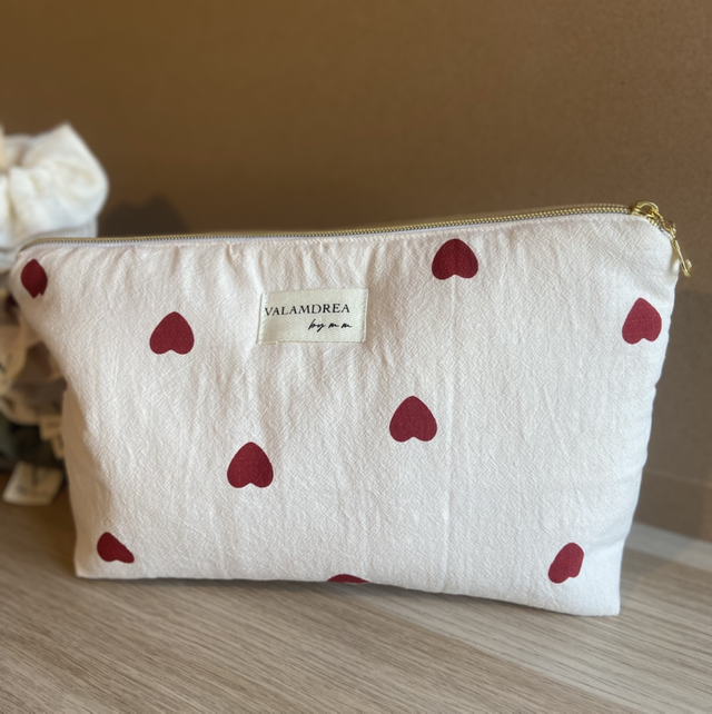 Trousse de toilette cœur