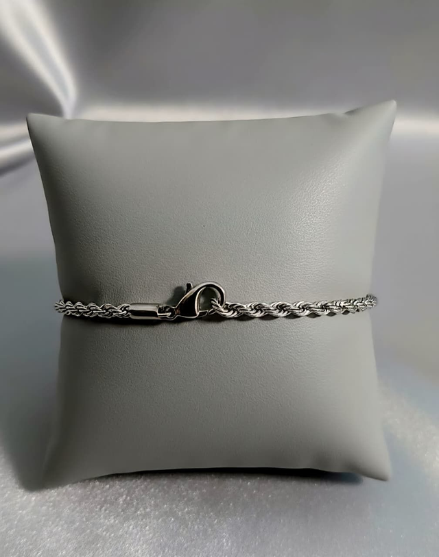 Pulseira Élégance Dorée - Aço Inoxidável Prateado