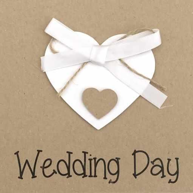 Wedding Hearts / Bow Craft Card
